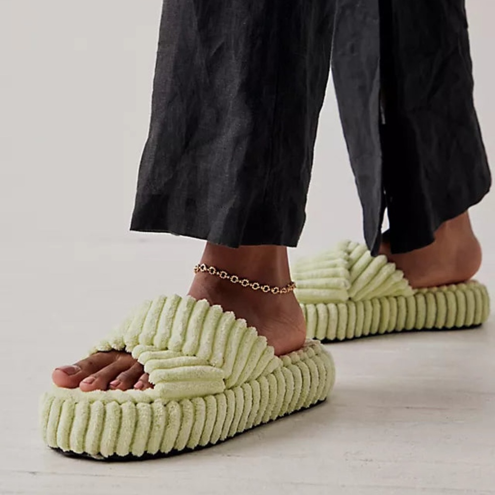 Free People Two Days In Ibiza Terry Slide NWT